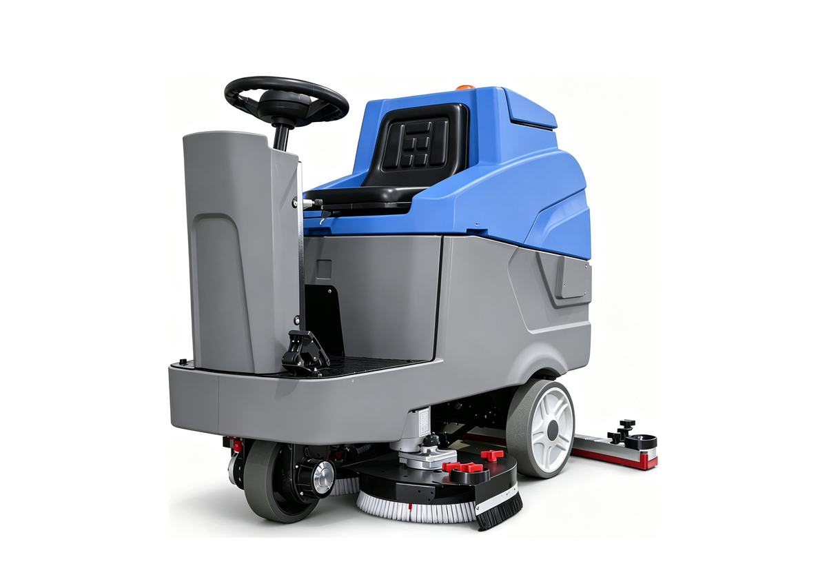 Unbranded High-Capacity Ride-On Scrubber